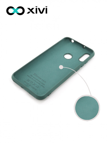 Накладка задняя Xivi для HUAWEI Y6 PRIME 2019 Y6S, Silicon Case, силикон, матовая, №46, цвет изумрудный 2