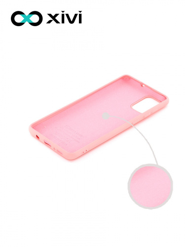 Накладка задняя Xivi для SAMSUNG Galaxy A31, Silicon Case, силикон, матовая, №19, цвет розовый 2