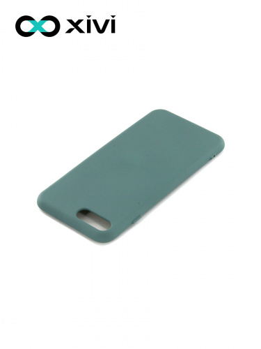 Накладка задняя Xivi для APPLE iPhone 7 8 Plus, Silicon Case, силикон, матовая, №56, цвет зелёный 4
