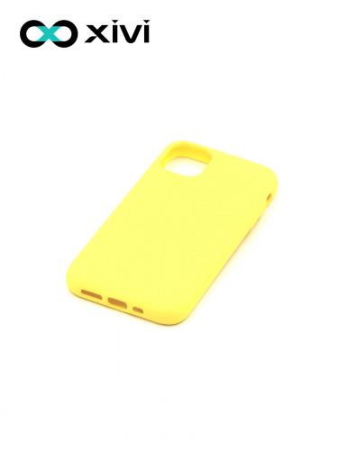Накладка задняя Xivi для APPLE iPhone 11 Pro, Silicon Case, силикон, матовая, №41, цвет жёлтый 3