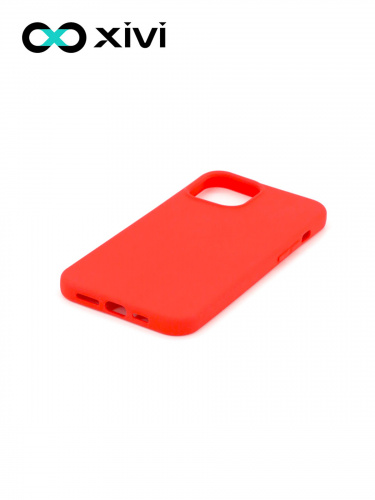 Накладка задняя Xivi для APPLE iPhone 12 6.1 6.1 Pro, Silicon Case, силикон, матовая, №4, цвет морковный 3