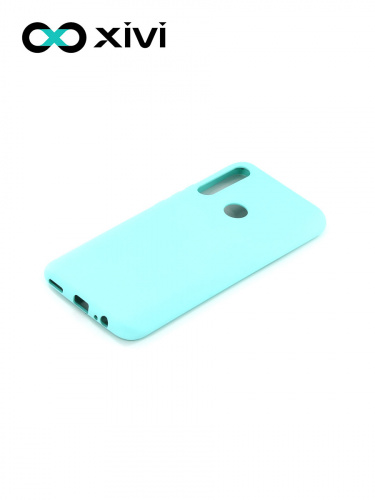 Накладка задняя Xivi для HUAWEI Y9 PRIME P SMART Z, Silicon Case, силикон, матовая, №8, цвет голубой 3
