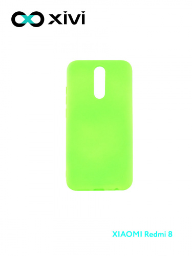Накладка задняя Xivi для XIAOMI Redmi 8, Silicon Case, силикон, матовая, №61, цвет салатовый 1