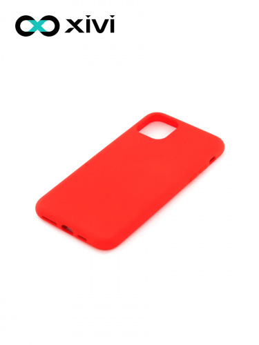 Накладка задняя Xivi для APPLE iPhone 11 Pro Max, Silicon Case, силикон, матовая, №4, цвет морковный 3