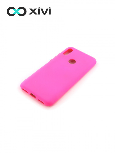 Накладка задняя Xivi для HUAWEI Y6 PRIME 2019 Y6S, Silicon Case, силикон, матовая, №33, цвет розовый 3