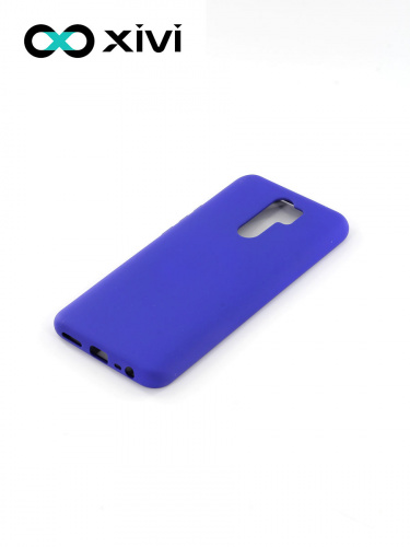 Накладка задняя Xivi для XIAOMI Redmi 9, Silicon Case, силикон, матовая, №47, цвет синий 3