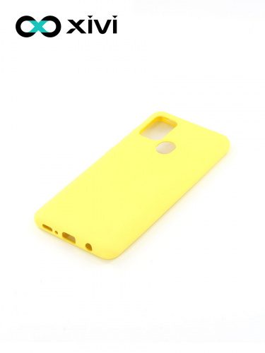 Накладка задняя Xivi для SAMSUNG Galaxy A21S, Silicon Case, силикон, матовая, №41, цвет жёлтый 3