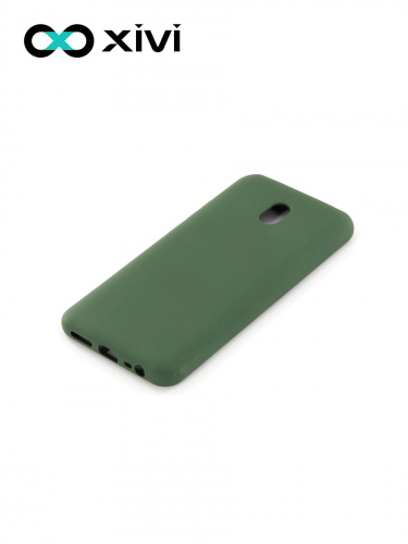 Накладка задняя Xivi для XIAOMI REDMI 8A, Silicon Case, силикон, матовая, №59, цвет темно-зеленый 3