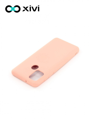 Накладка задняя Xivi для SAMSUNG Galaxy A21S, Silicon Case, силикон, матовая, №39, цвет бежевый 4
