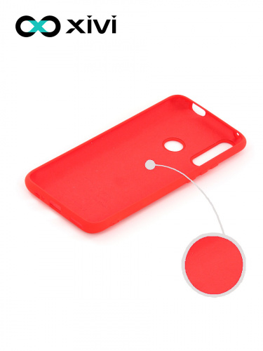 Накладка задняя Xivi для HUAWEI Y9 PRIME P SMART Z, Silicon Case, силикон, матовая, №4, цвет морковный 2