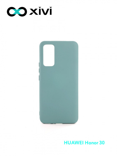 Накладка задняя Xivi для HUAWEI Honor 30 , Silicon Case, силикон, матовая, №56, цвет зелёный 1