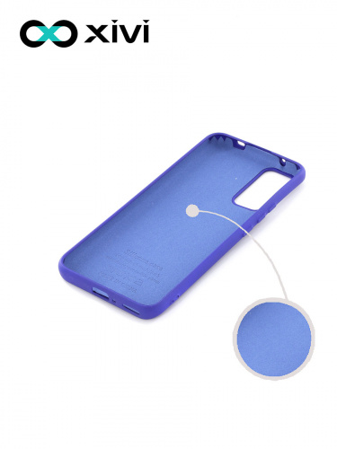 Накладка задняя Xivi для HUAWEI Honor 30 , Silicon Case, силикон, матовая, №47, цвет синий 2