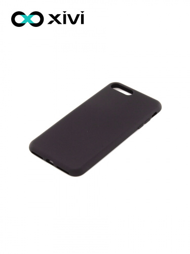 Накладка задняя Xivi для APPLE iPhone 7 8 Plus, Silicon Case, силикон, матовая, №1, цвет чёрный 3
