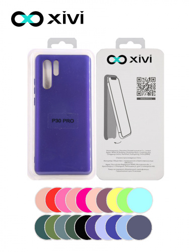 Накладка задняя Xivi для HUAWEI P30 Pro, Silicon Case, силикон, матовая, №17, цвет фиолетовый 5