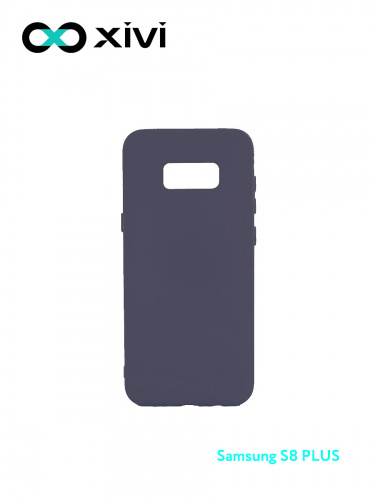 Накладка задняя Xivi для SAMSUNG Galaxy S8 Plus, Silicon Case, силикон, матовая, №2, цвет индиго, тёмный 1