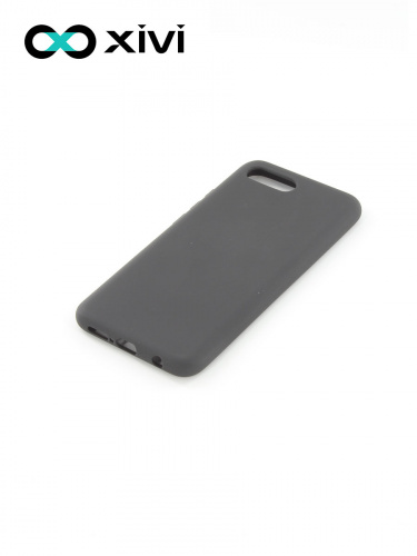 Накладка задняя Xivi для HUAWEI Honor 10, Silicon Case, силикон, матовая, №1, цвет чёрный 3