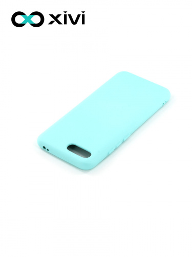 Накладка задняя Xivi для HUAWEI Honor 10, Silicon Case, силикон, матовая, №8, цвет голубой 4