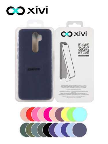 Накладка задняя Xivi для XIAOMI REDMI NOTE 8 PRO, Silicon Case, силикон, матовая, №2, цвет индиго, тёмный 5