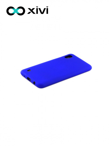 Накладка задняя Xivi для SAMSUNG Galaxy A10 A105, Silicon Case, силикон, матовая, №47, цвет синий 3