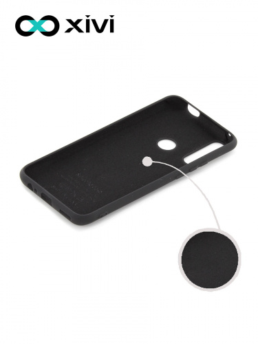 Накладка задняя Xivi для HUAWEI Y9 PRIME P SMART Z, Silicon Case, силикон, матовая, №1, цвет чёрный 2