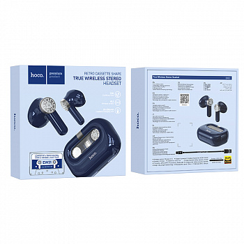 Гарнитура bluetooth HOCO, EW31, Perfection, синий