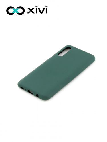 Накладка задняя Xivi для SAMSUNG Galaxy A50 A30S A50S, Silicon Case, силикон, матовая, №46, цвет изумрудный 3