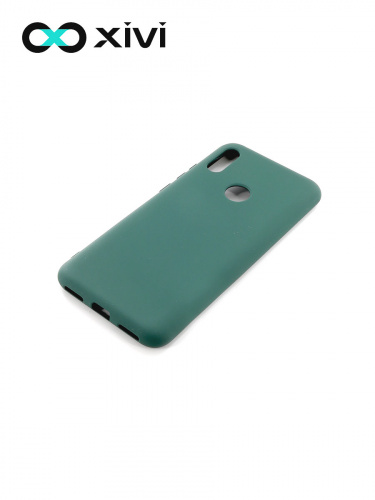 Накладка задняя Xivi для HUAWEI Y6 PRIME 2019 Y6S, Silicon Case, силикон, матовая, №46, цвет изумрудный 3