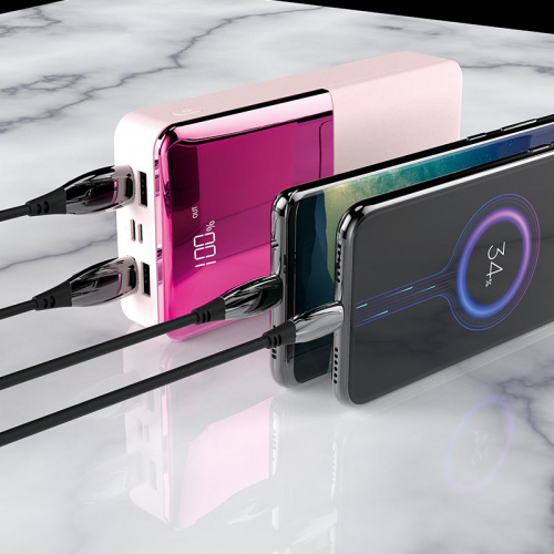 hoco-j42b-high-power-mobile-power-bank-30000mah-charging-pink