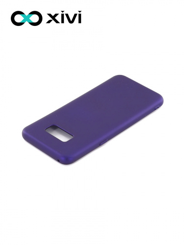 Накладка задняя Xivi для SAMSUNG Galaxy S8, Silicon Case, силикон, матовая, №17, цвет фиолетовый 4