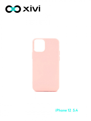 Накладка задняя Xivi для APPLE iPhone 12 5.4, Silicon Case, силикон, матовая, №30, цвет розовый 1