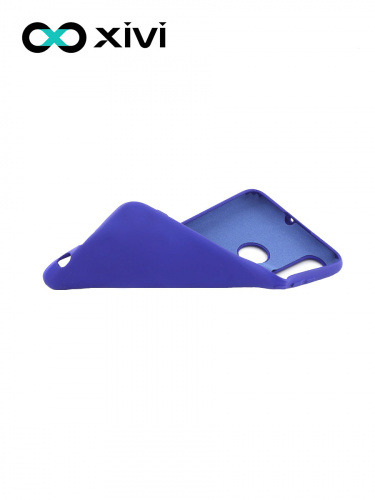 Накладка задняя Xivi для HUAWEI P30 Lite Nova 4E, Silicon Case, силикон, матовая, №47, цвет синий 6