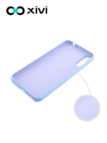 Накладка задняя Xivi для HUAWEI Y8P 2020 P SMART S, Silicon Case, силикон, матовая, №42, цвет сиреневый 2