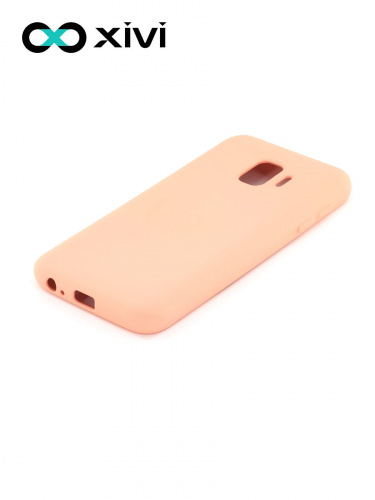 Накладка задняя Xivi для SAMSUNG Galaxy J2 CORE J260, Silicon Case, силикон, матовая, №39, цвет бежевый 3