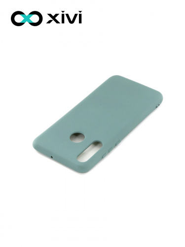 Накладка задняя Xivi для HUAWEI P30 Lite Nova 4E, Silicon Case, силикон, матовая, №56, цвет зелёный 4