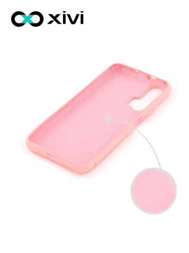 Накладка задняя Xivi для HUAWEI HONOR 20 PRO, Silicon Case, силикон, матовая, №19, цвет розовый 2