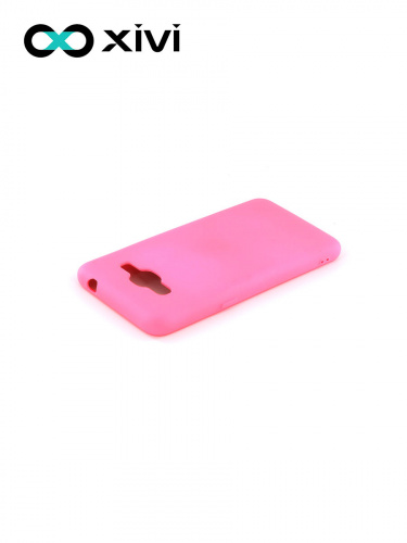 Накладка задняя Xivi для SAMSUNG Galaxy J2 PRIME G530, Silicon Case, силикон, матовая, №33, цвет розовый 4