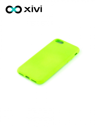 Накладка задняя Xivi для APPLE iPhone 7 8 SE2, Silicon Case, силикон, матовая, №61, цвет салатовый 3