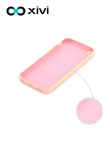 Накладка задняя Xivi для APPLE iPhone 6 6S (4.7), Silicon Case, силикон, матовая, №30, цвет розовый 2