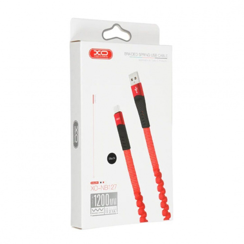 kabel-xo-lightning-nb127-spring-2.4a-1.2m-black-30985419291688