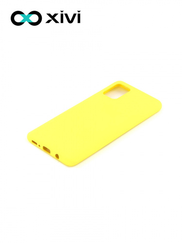 Накладка задняя Xivi для SAMSUNG Galaxy A71 5G, Silicon Case, силикон, матовая, №41, цвет жёлтый 3