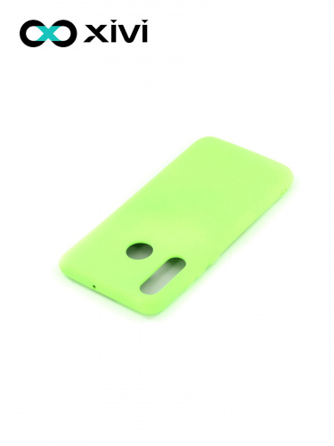 Накладка задняя Xivi для HUAWEI P30 Lite Nova 4E, Silicon Case, силикон, матовая, №61, цвет салатовый 4
