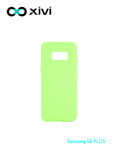 Накладка задняя Xivi для SAMSUNG Galaxy S8 Plus, Silicon Case, силикон, матовая, №61, цвет салатовый 1