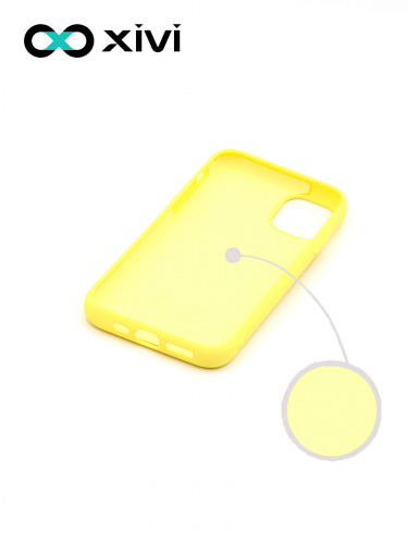 Накладка задняя Xivi для APPLE iPhone 11 Pro, Silicon Case, силикон, матовая, №41, цвет жёлтый 2