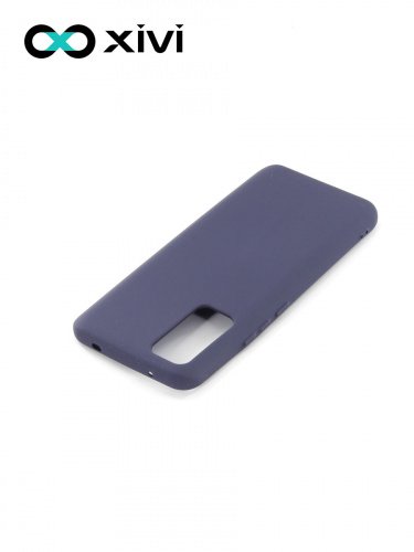 Накладка задняя Xivi для HUAWEI Honor 30 , Silicon Case, силикон, матовая, №2, цвет индиго, тёмный 4