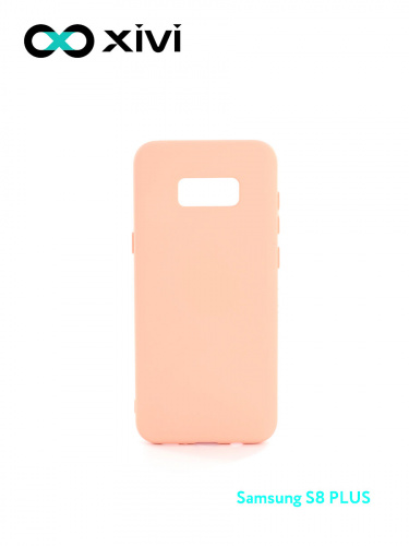 Накладка задняя Xivi для SAMSUNG Galaxy S8 Plus, Silicon Case, силикон, матовая, №39, цвет бежевый 1