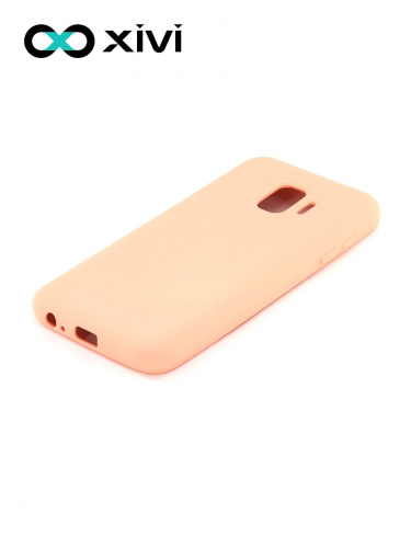 Накладка задняя Xivi для SAMSUNG Galaxy J2 CORE J260, Silicon Case, силикон, матовая, №30, цвет розовый 3