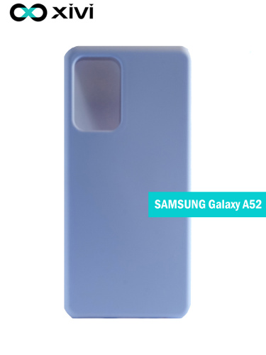 Накладка задняя Xivi для SAMSUNG  Galaxy A52, Silicon Case, силикон, матовая, №42, цвет сиреневый (8)