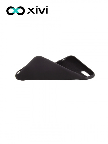 Накладка задняя Xivi для APPLE iPhone 7 8 SE2, Silicon Case, силикон, матовая, №1, цвет чёрный 6