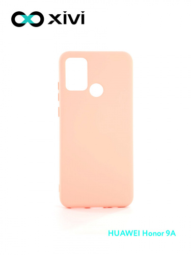 Накладка задняя Xivi для HUAWEI Honor 9A, Silicon Case, силикон, матовая, №30, цвет розовый 1