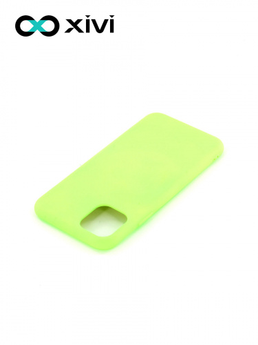 Накладка задняя Xivi для APPLE iPhone 11 Pro Max, Silicon Case, силикон, матовая, №61, цвет салатовый 4